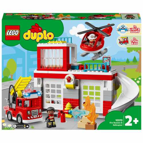 Foto van LEGO DUPLO - Brandweerkazerne & Helikopter 10970