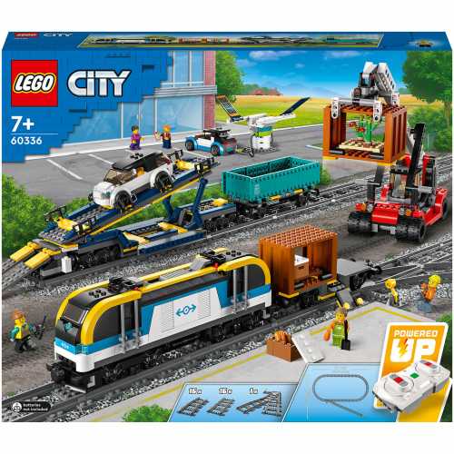 Foto van LEGO City: Freight Train Toy Remote Control Sounds Set (60336)