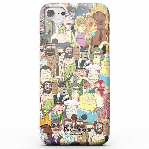 Foto van Rick and Morty Interdimentional TV Characters Telefoonhoesje (Samsung en iPhone) - Samsung Note 8 - Snap case - glossy