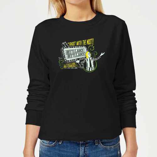 Foto van Beetlejuice The Ghost With The Most Women's Sweatshirt - Black - 5XL - Zwart