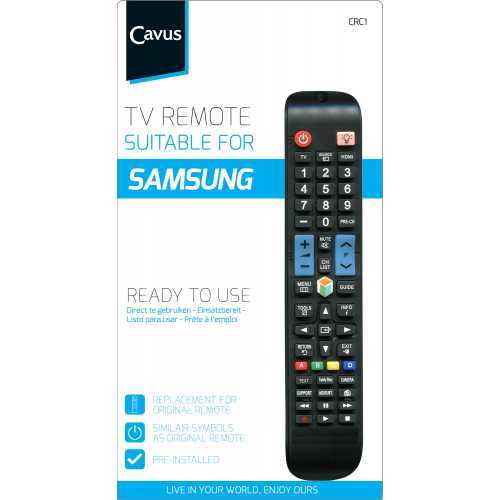 Foto van Cavus TV afstandsbediening voor Samsung CRC1 Afstandsbediening Zwart